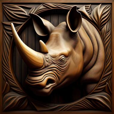 3D model rhinocerose (STL)